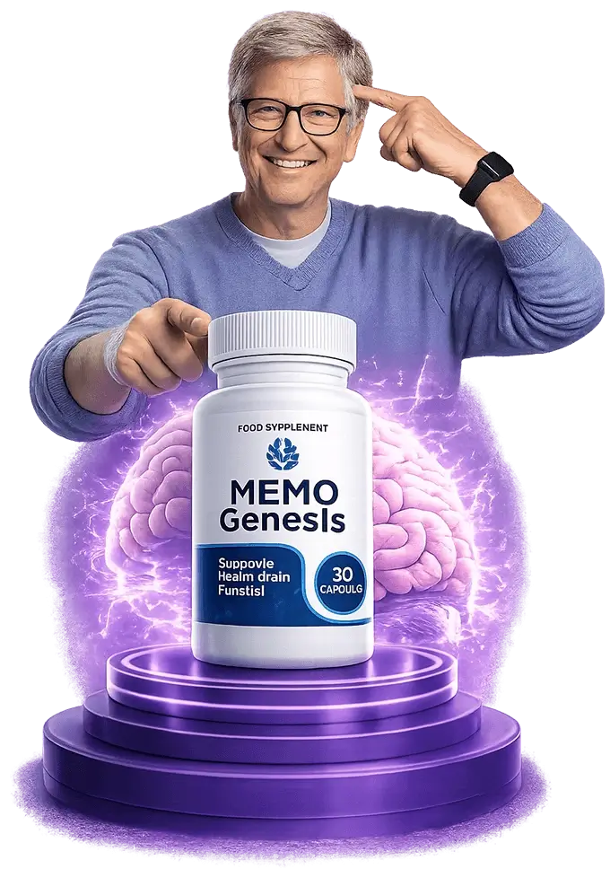 MemoGenesis Supplement Bottle Mockup